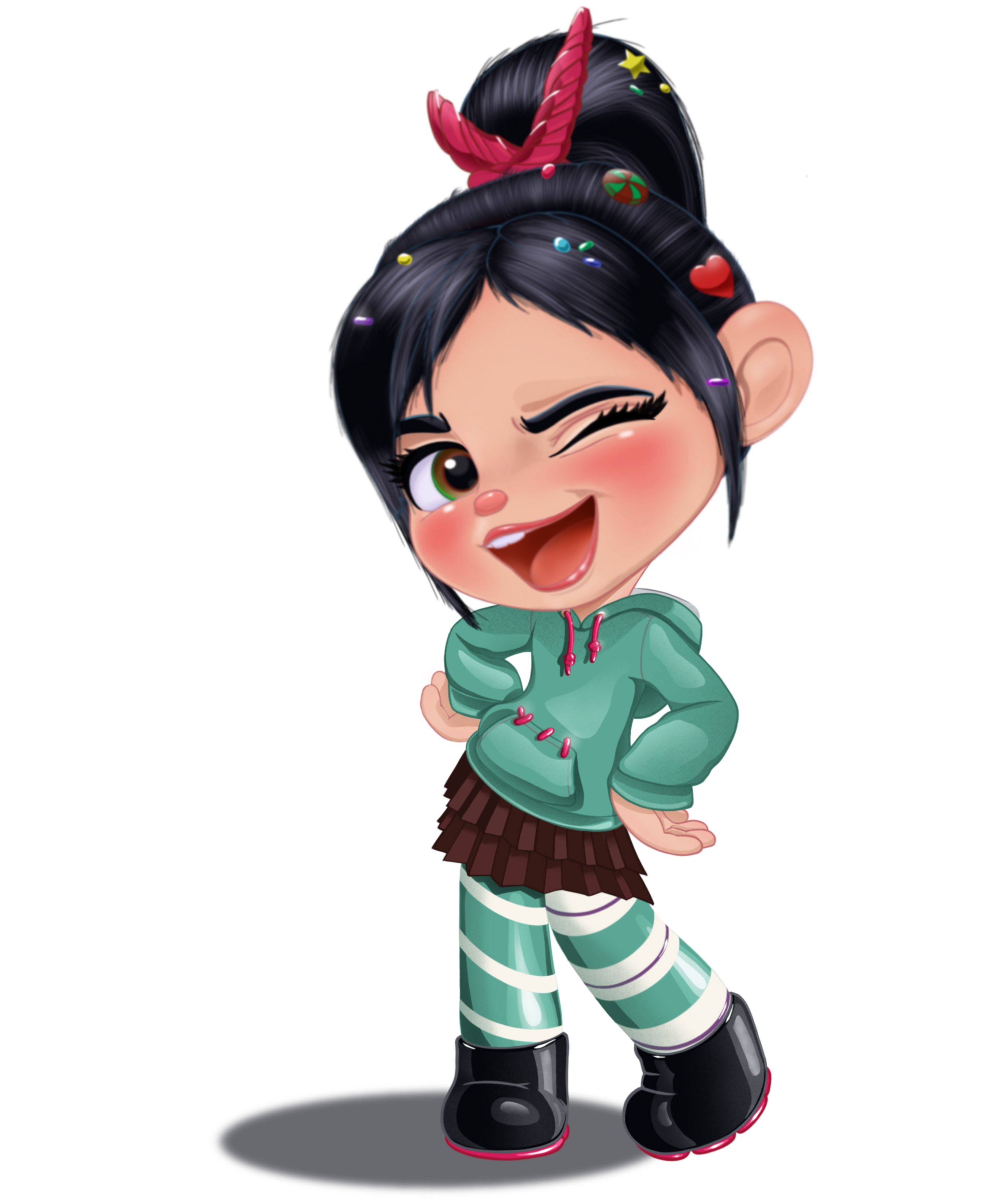 Von Vanellope Schweetz Transparent PNG Image