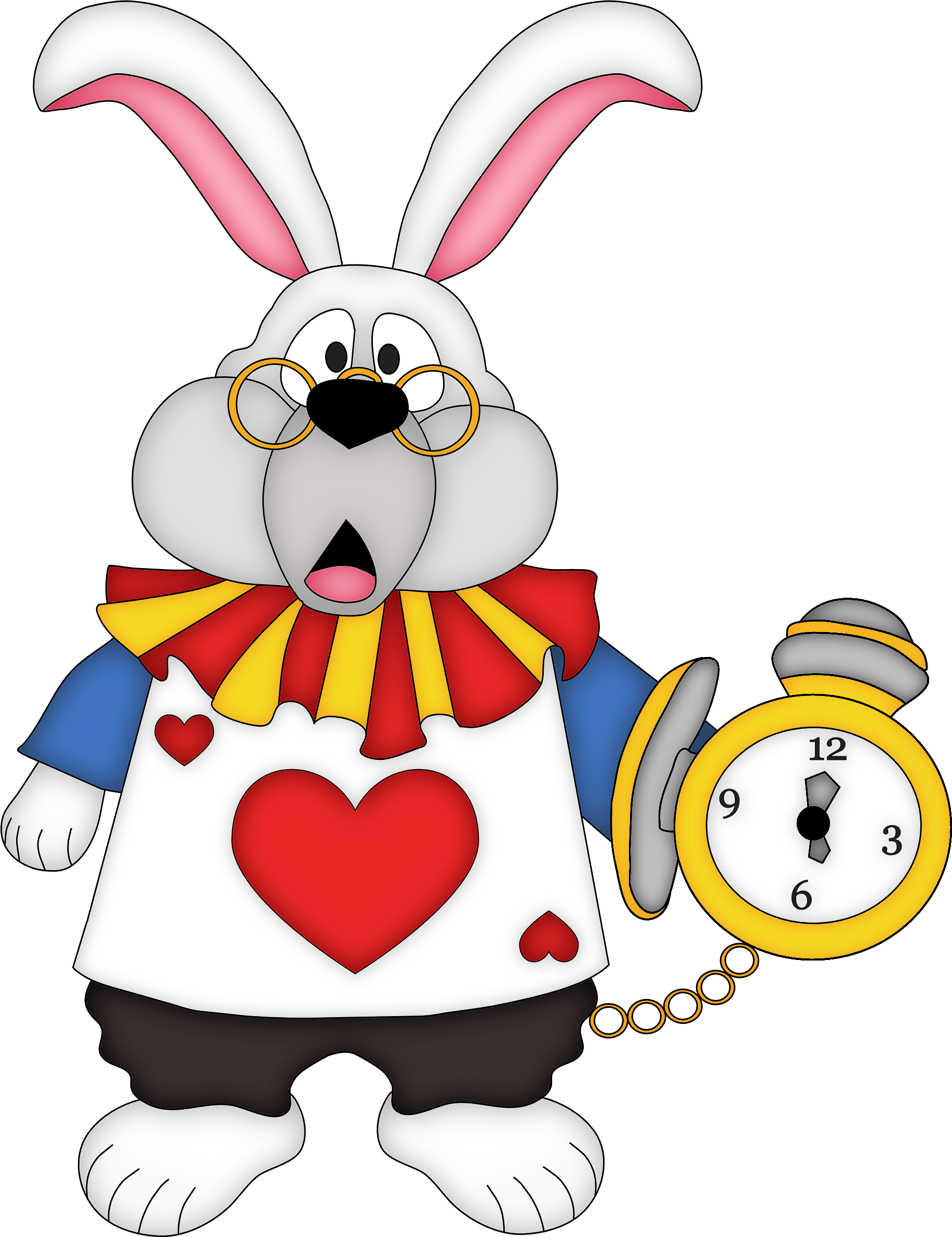 Wonderland Alice Rabbit In Transparent PNG Image