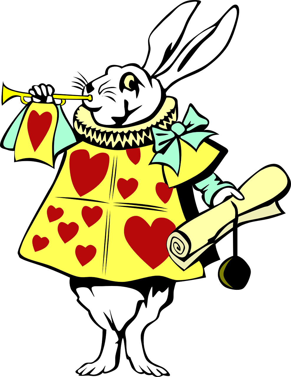 Wonderland Alice Rabbit In Transparent PNG Image