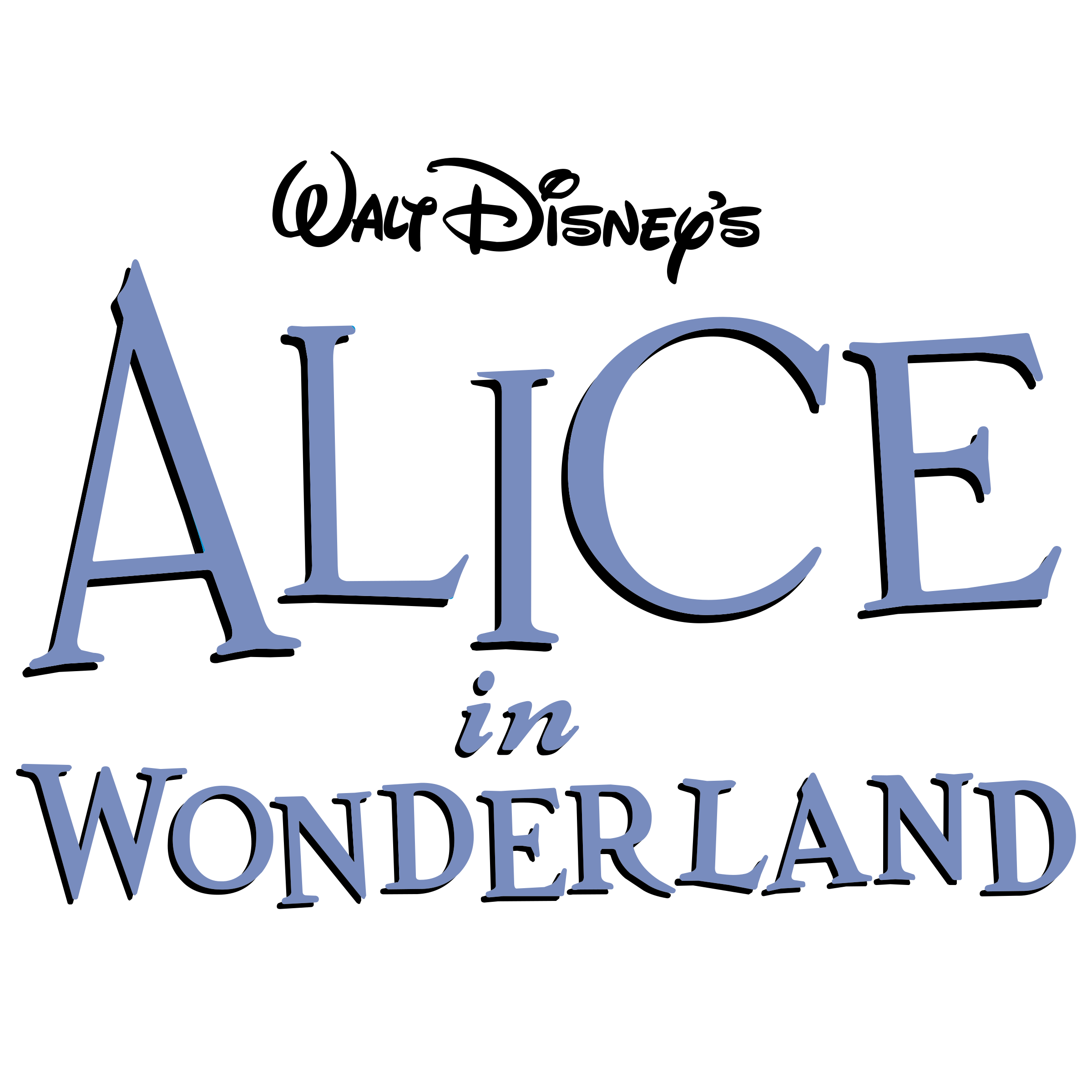 Wonderland Logo Alice In Transparent PNG Image