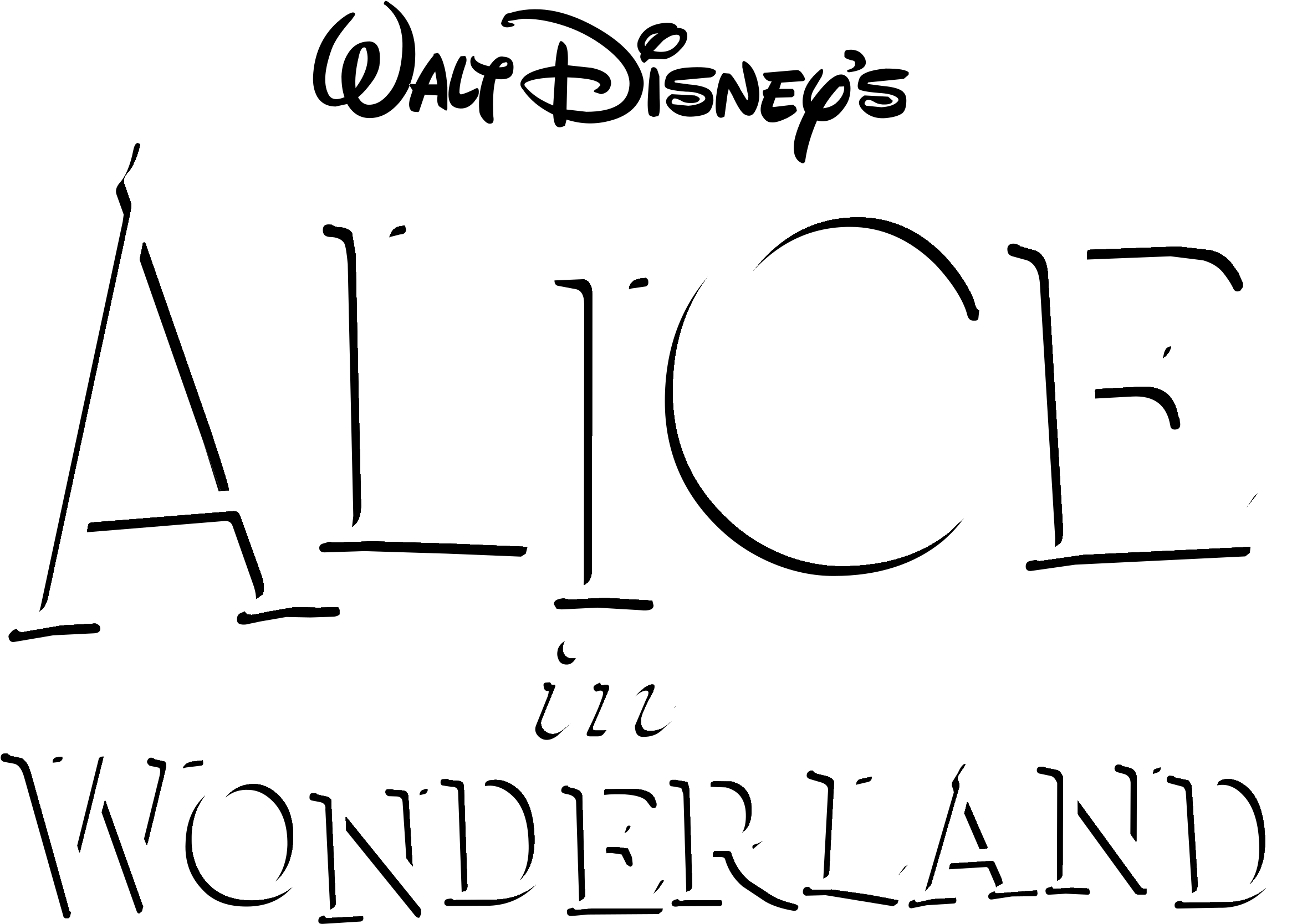 Wonderland Logo Alice In Transparent PNG Image