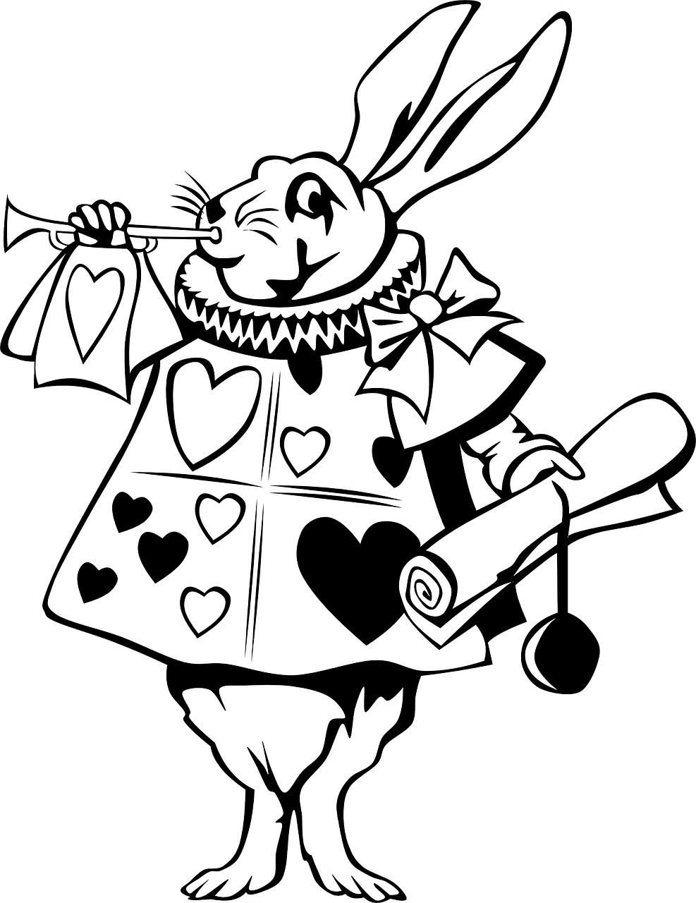 Wonderland Alice Rabbit In Transparent PNG Image