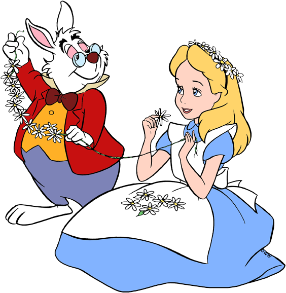 Wonderland Alice Rabbit In Transparent PNG Image