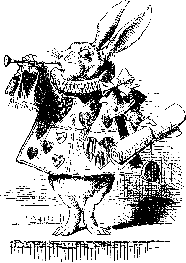 Wonderland Alice Rabbit In Transparent PNG Image