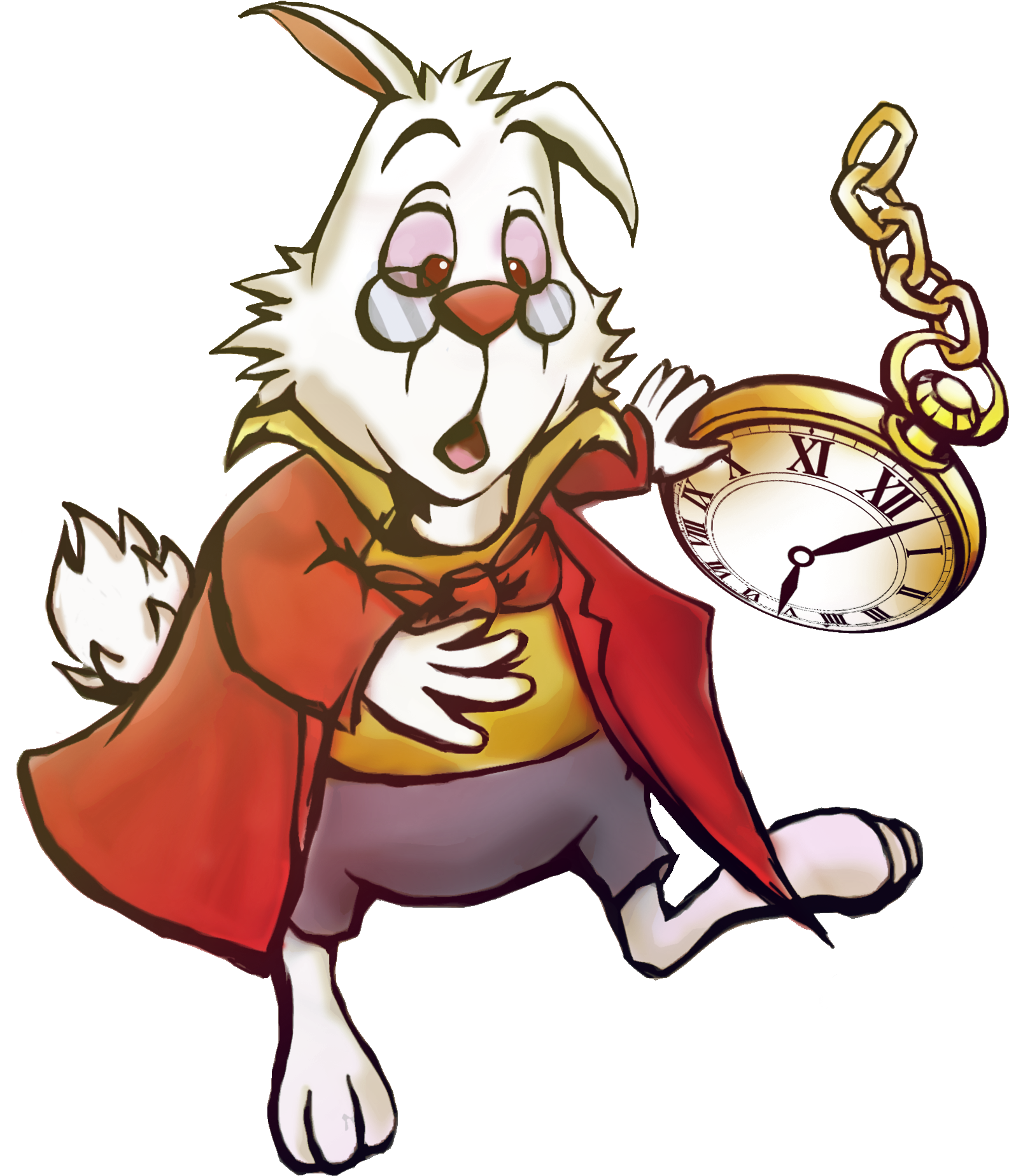 Wonderland Alice Rabbit In Transparent PNG Image