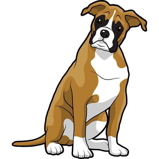 Vector Boxer Dog Transparent PNG Image
