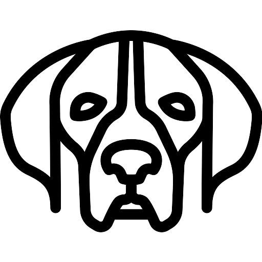 Silhouette Dog Face Transparent PNG Image