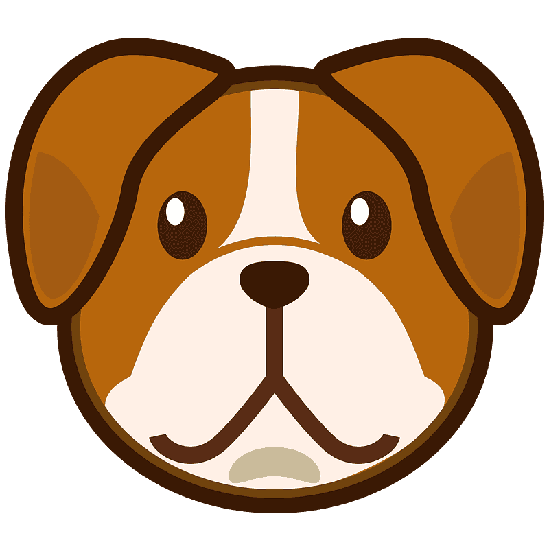Vector Dog Face Transparent PNG Image
