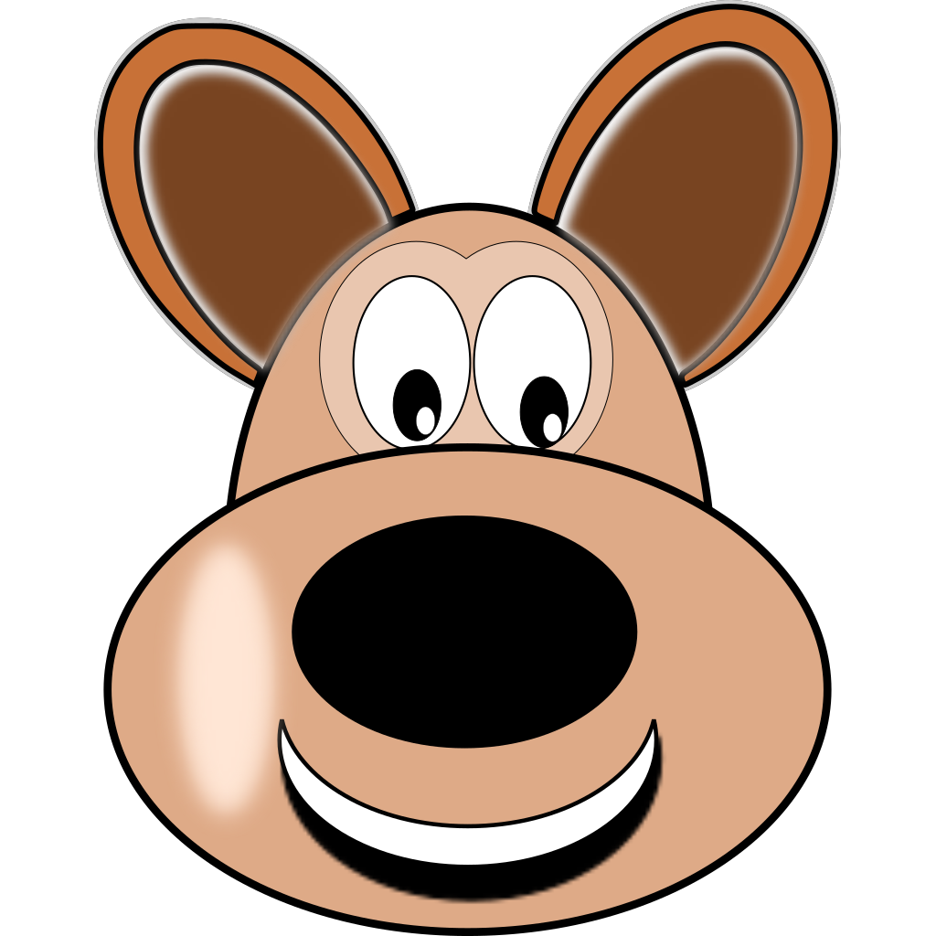 Vector Dog Face Transparent PNG Image