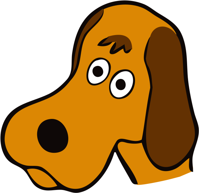 Vector Dog Face Transparent PNG Image