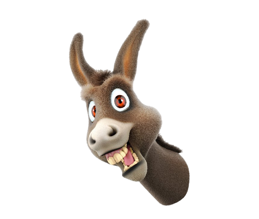 Funny Donkey File Transparent PNG Image