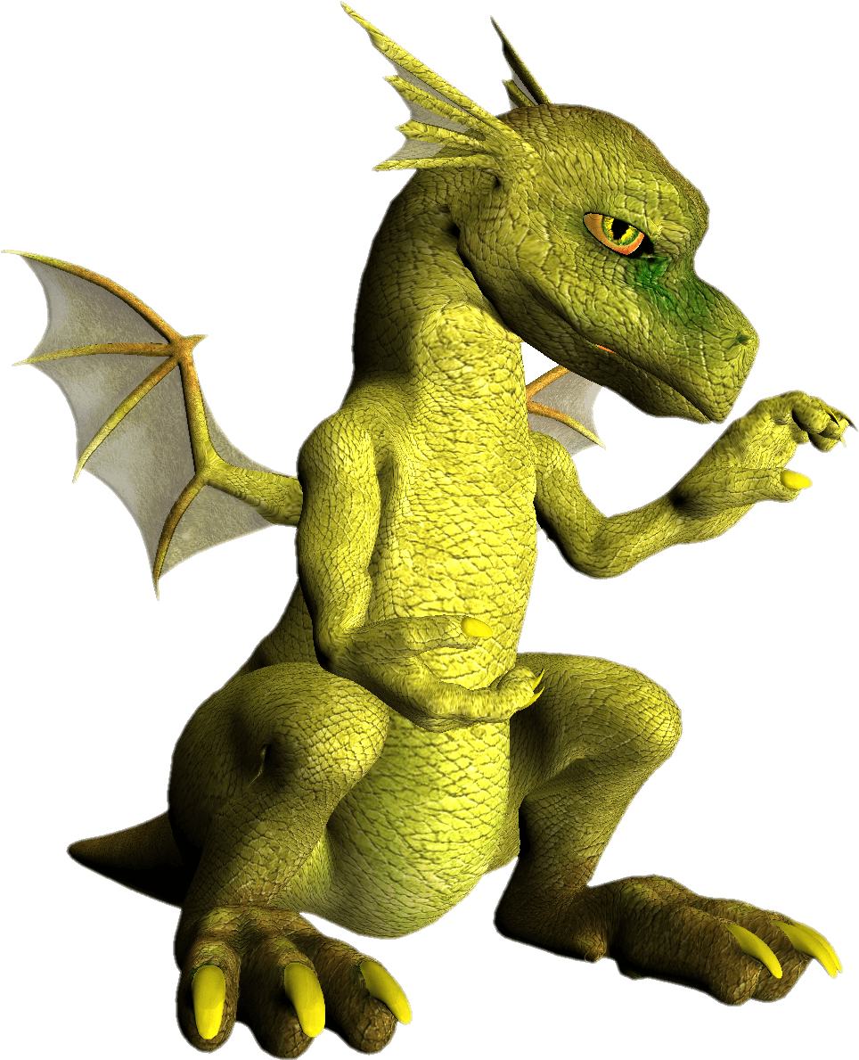 Green Dragon Drago Transparent PNG Image