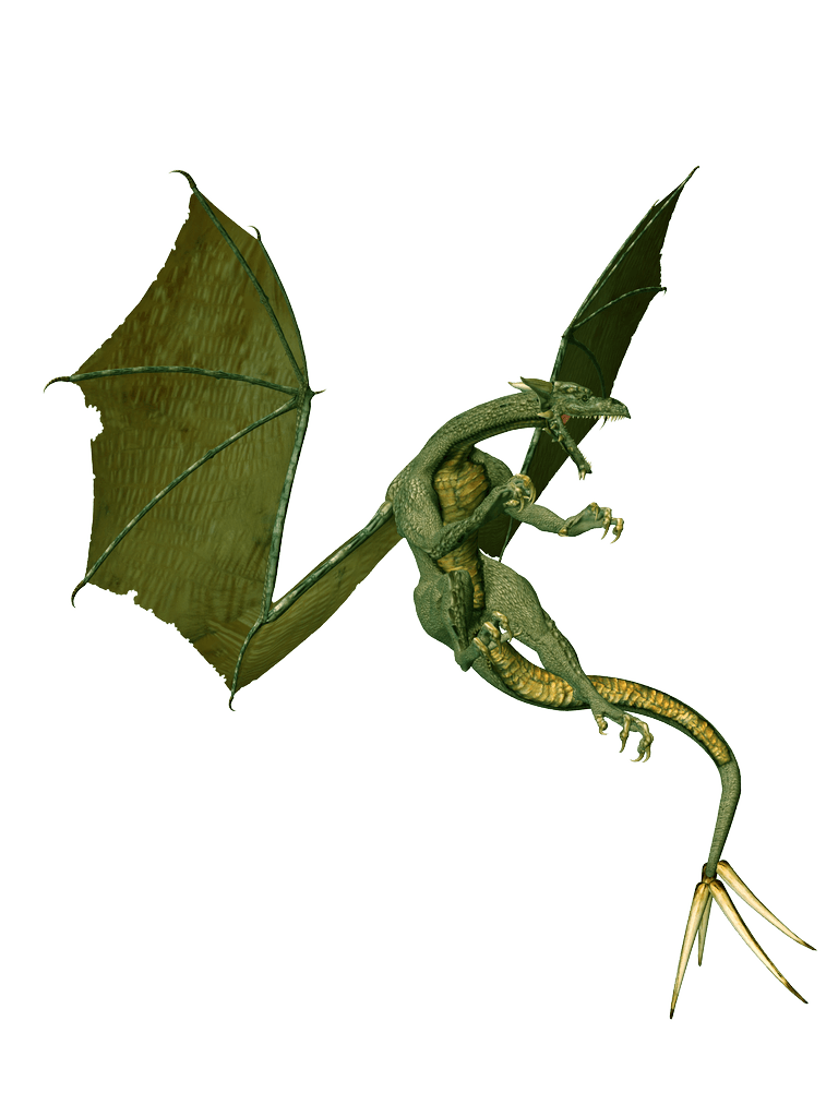 Green Dragon Drago Transparent PNG Image