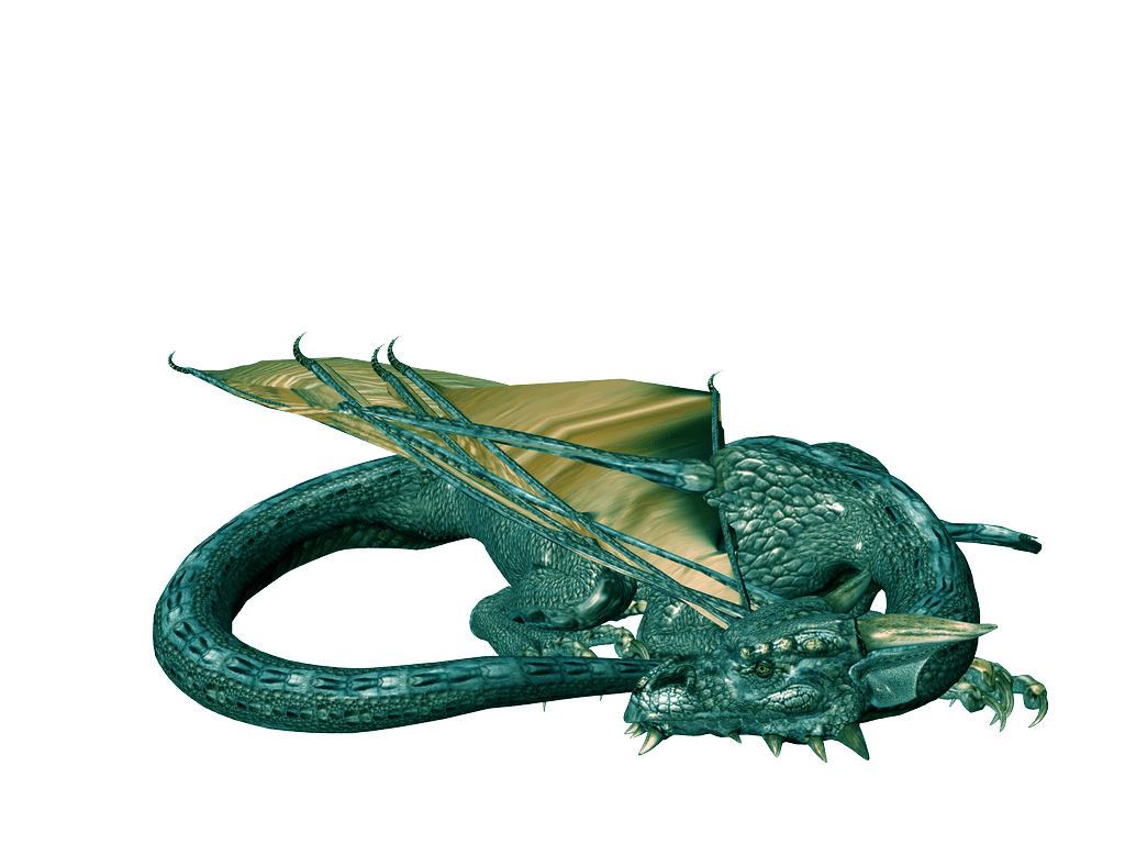 Green Dragon Drago Transparent PNG Image