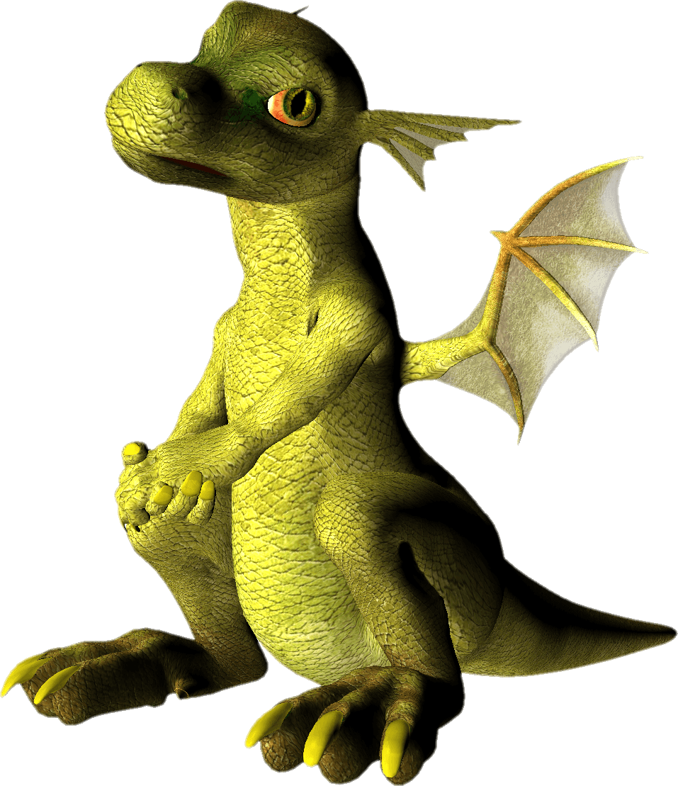 Green Dragon Drago Transparent PNG Image