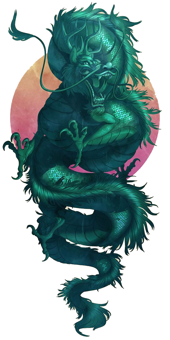 Pattern Jade Green Illustration Dragon Transparent PNG Image