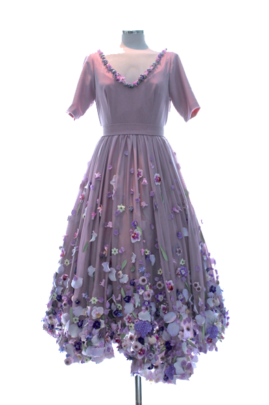 Floral Dress Background Transparent PNG Image