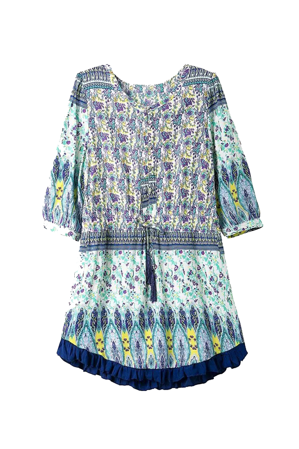 Floral Dress Transparent PNG Image