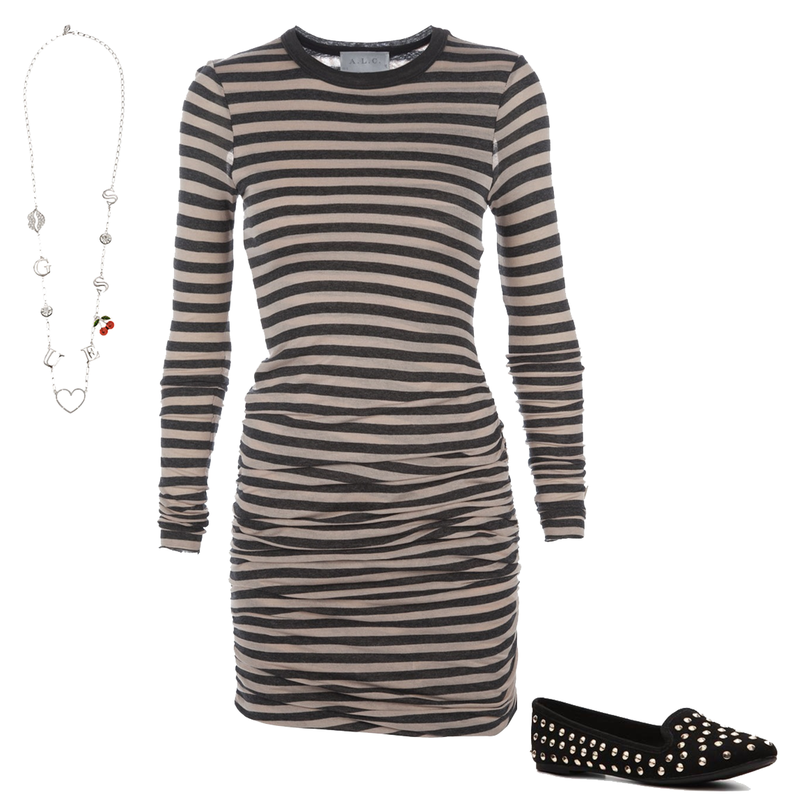 Striped Dress Transparent PNG Image