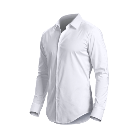 White Dress Shirt Transparent PNG Image