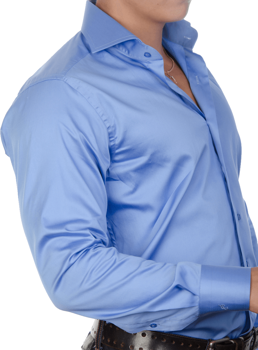 Blue Dress Shirt Transparent PNG Image