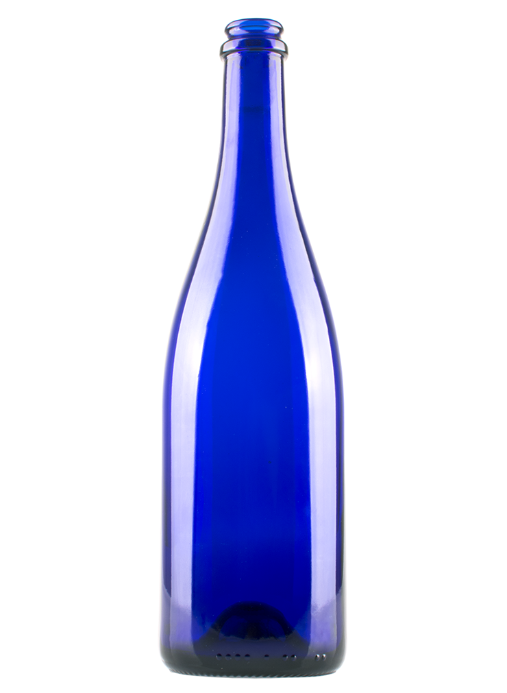 Blue Glass Water Bottle Transparent PNG Image
