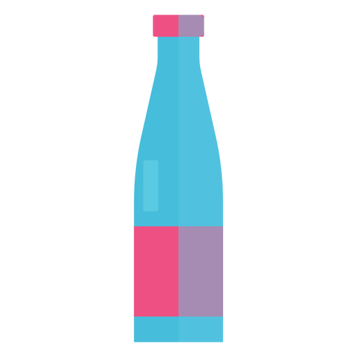 Blue Glass Water Bottle Transparent PNG Image