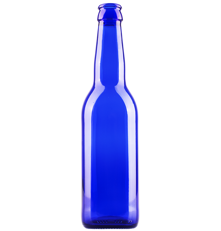 Blue Glass Water Bottle Transparent PNG Image