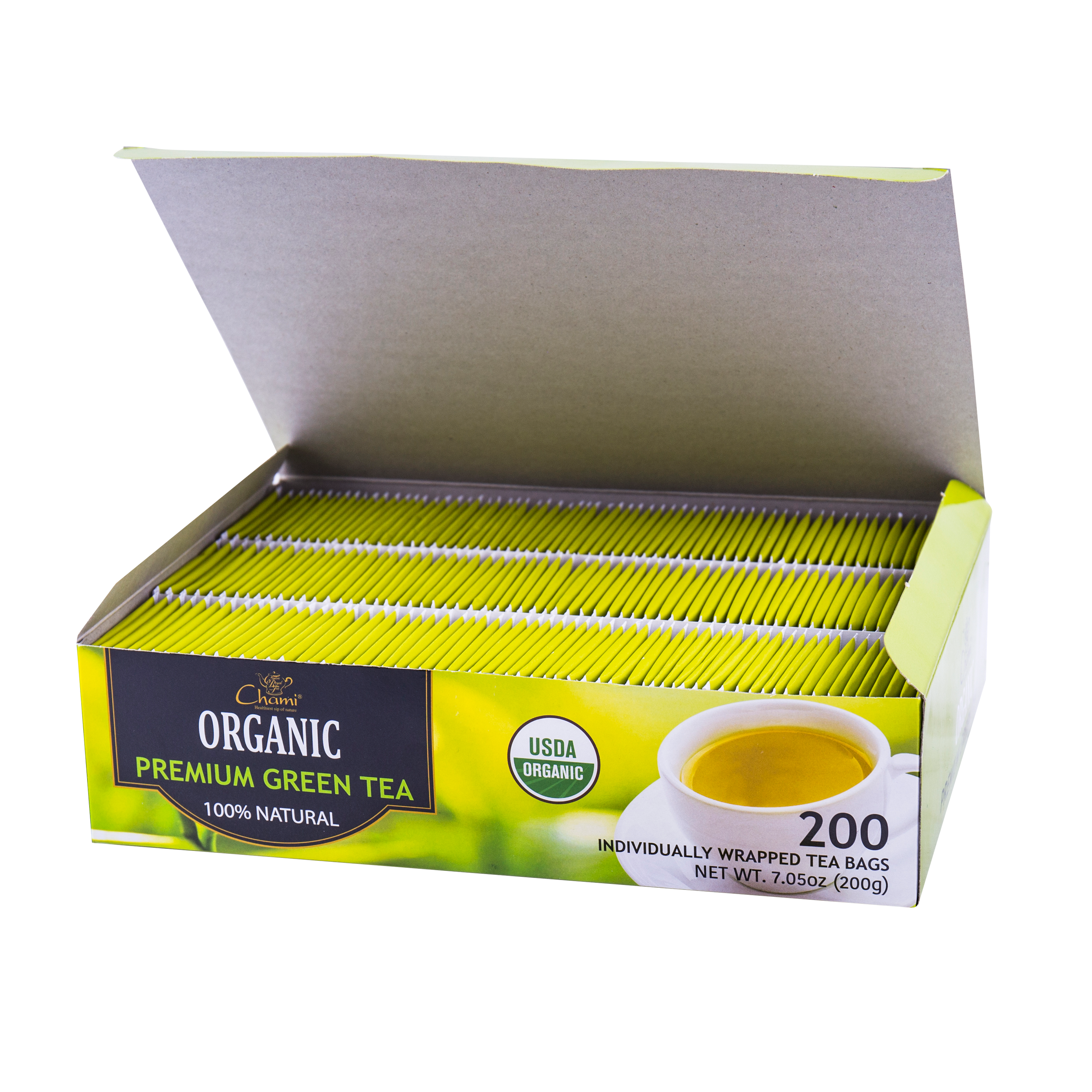 Fresh Organic Green Tea Transparent PNG Image