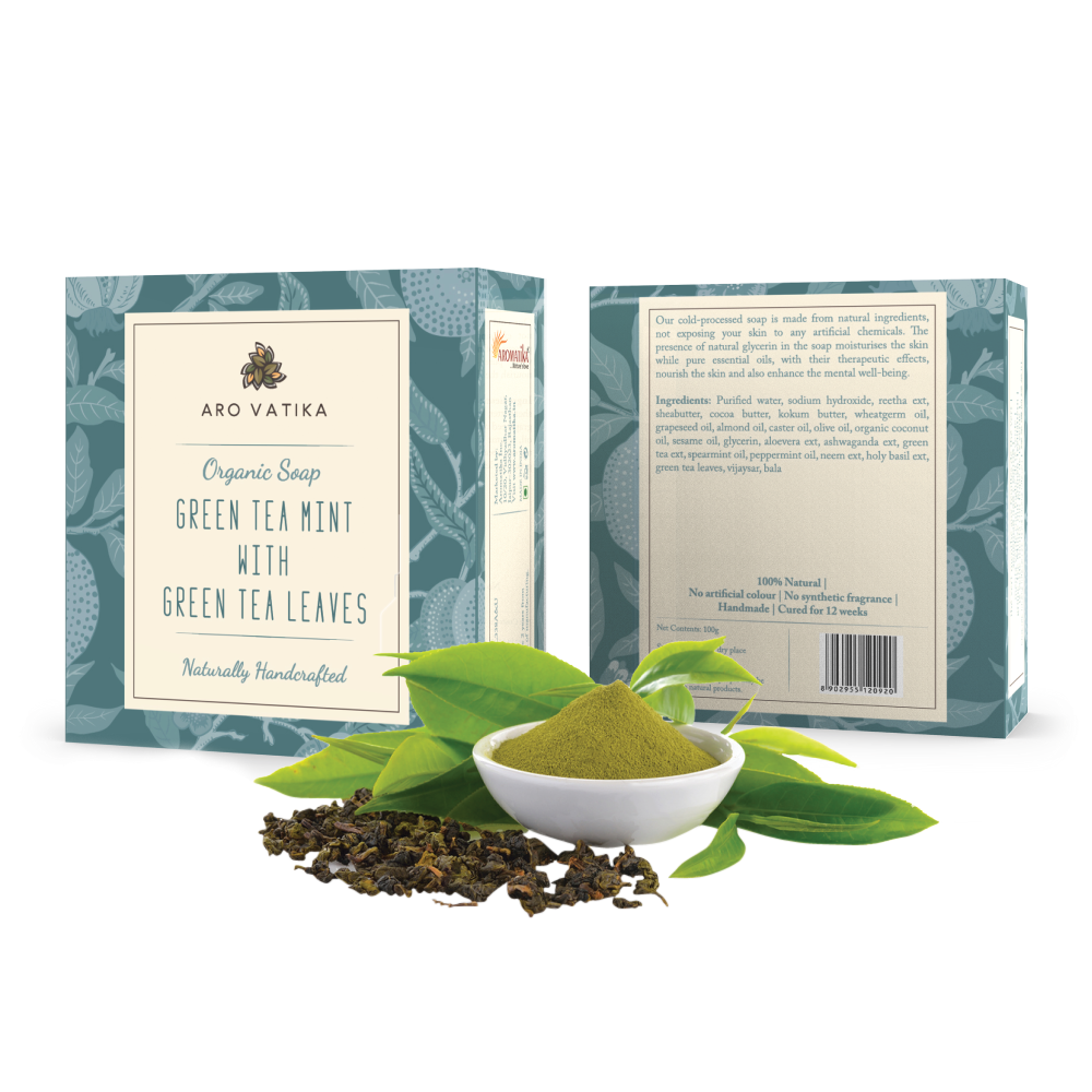 Organic Mint Green Tea Transparent PNG Image
