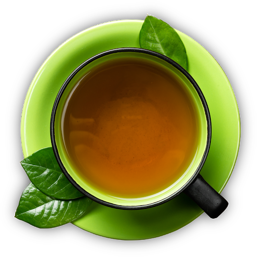 Organic Mint Green Tea Transparent PNG Image