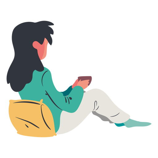 Girl Vector Drinking Transparent PNG Image