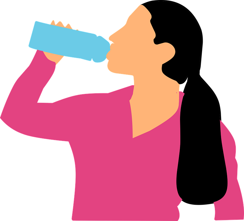 Girl Vector Drinking Transparent PNG Image