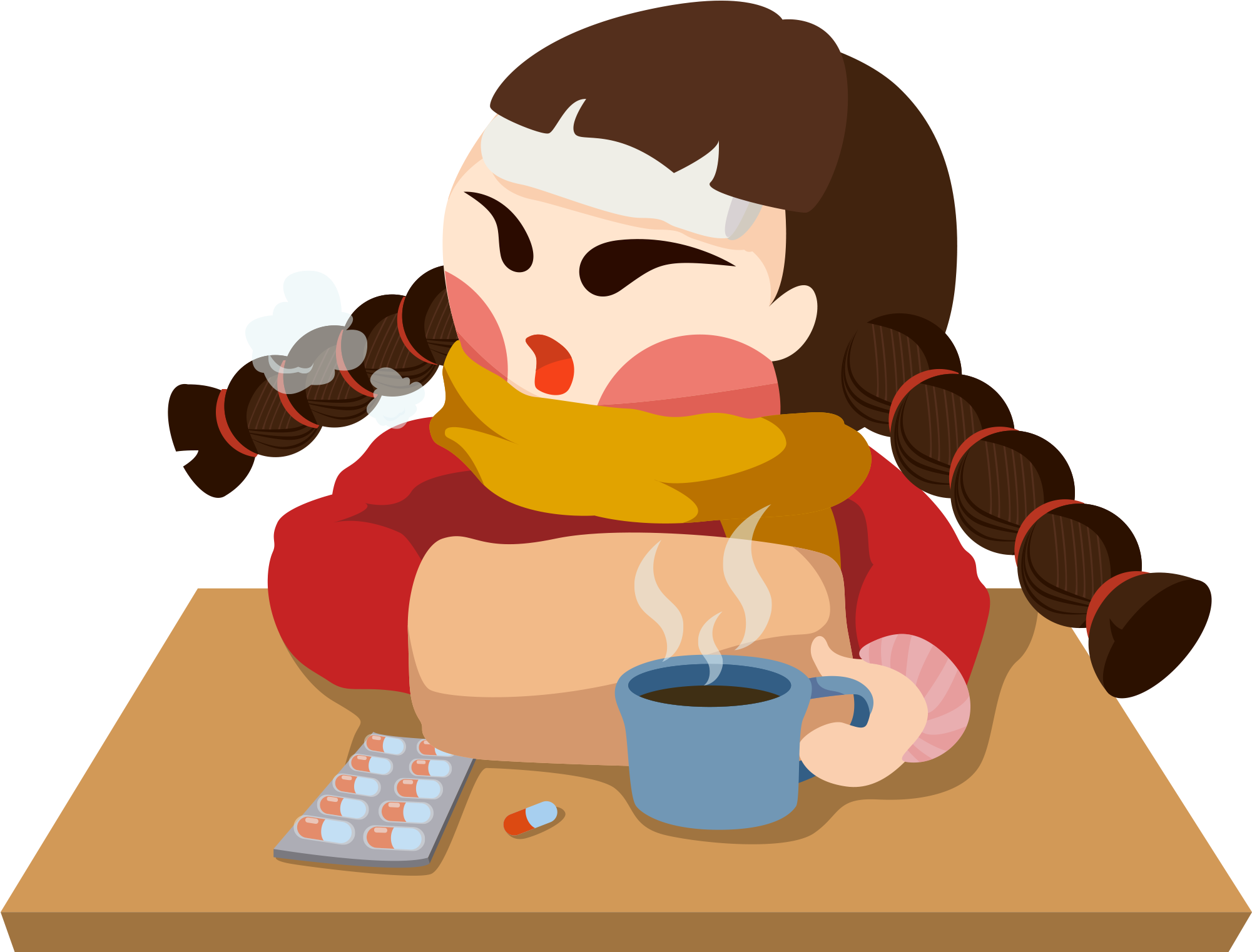 Girl Vector Drinking Young Transparent PNG Image