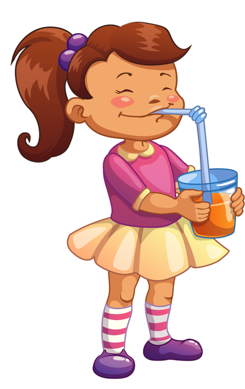 Girl Vector Drinking Young Transparent PNG Image