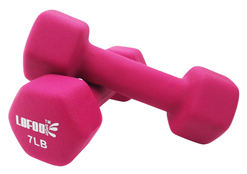 Pink Dumbbells Fitness Transparent PNG Image