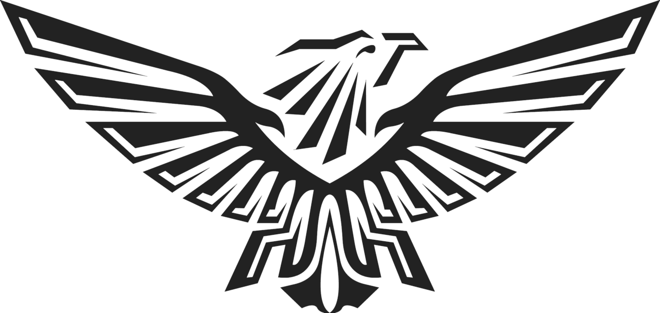 Eagle Black Logo Transparent PNG Image