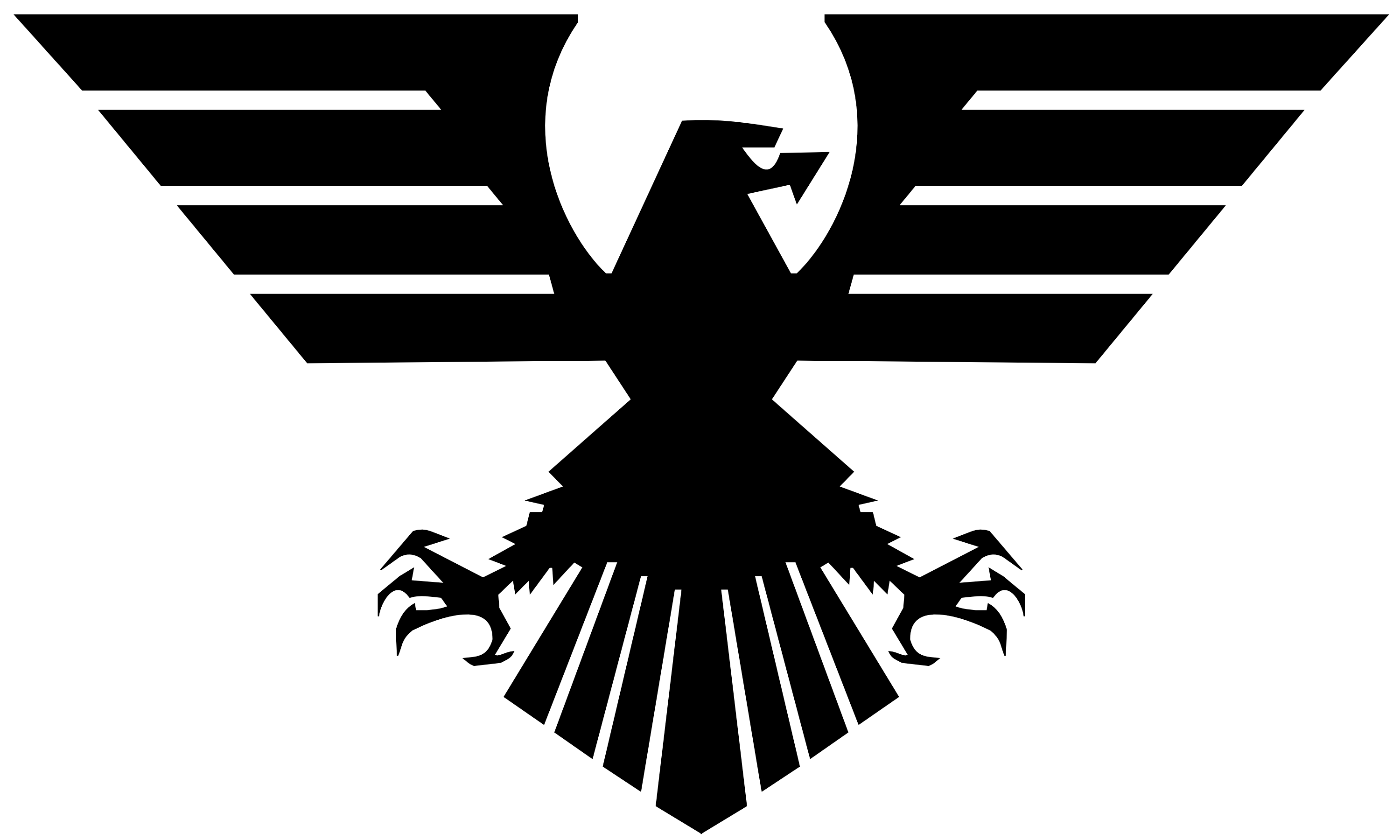 Eagle Black Logo Transparent PNG Image