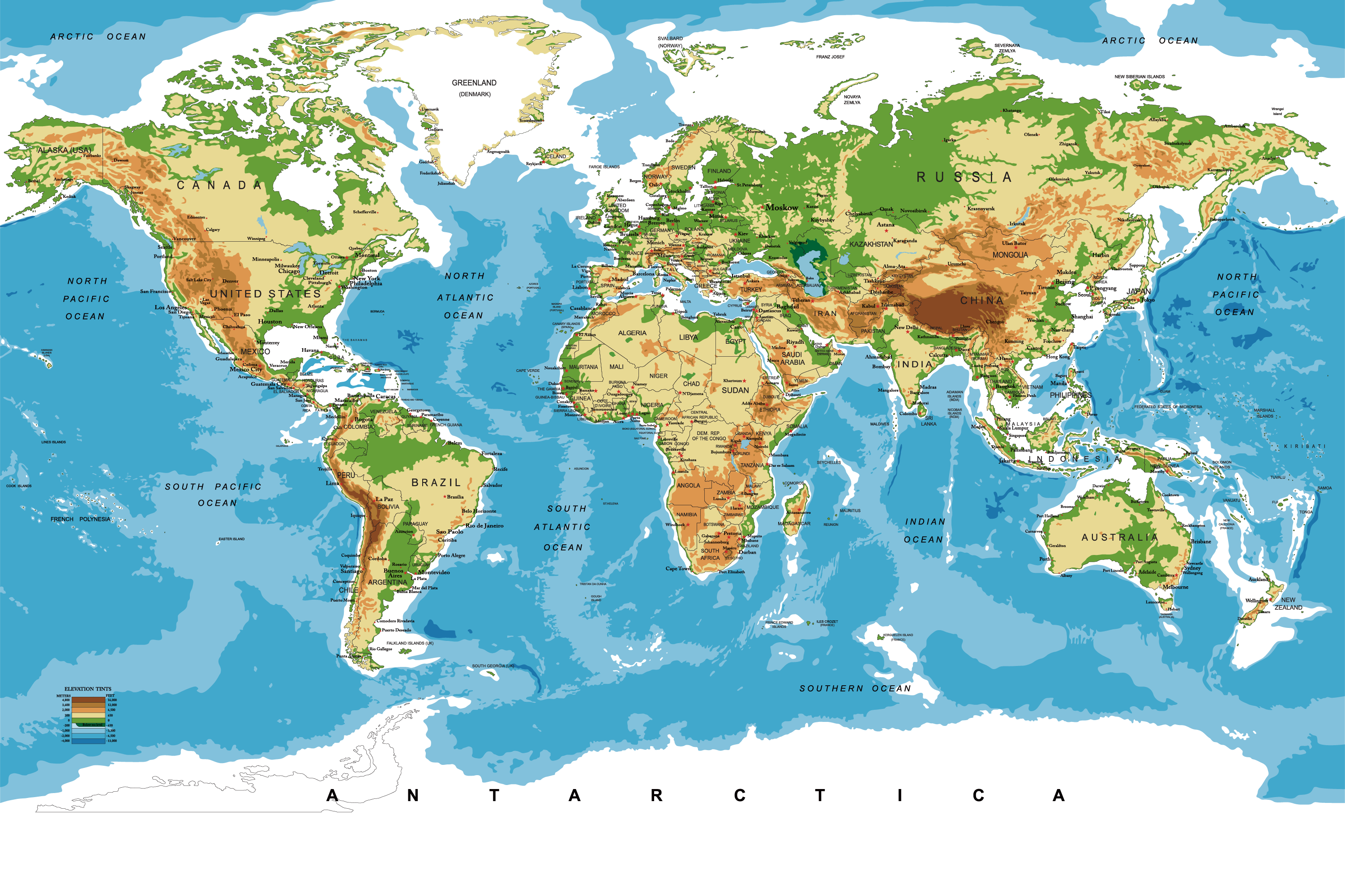 World Area Map Transparent PNG Image