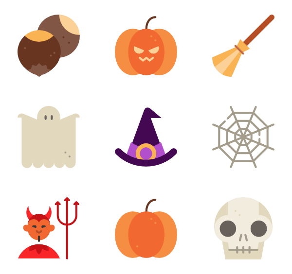 Halloween Elements Transparent PNG Image