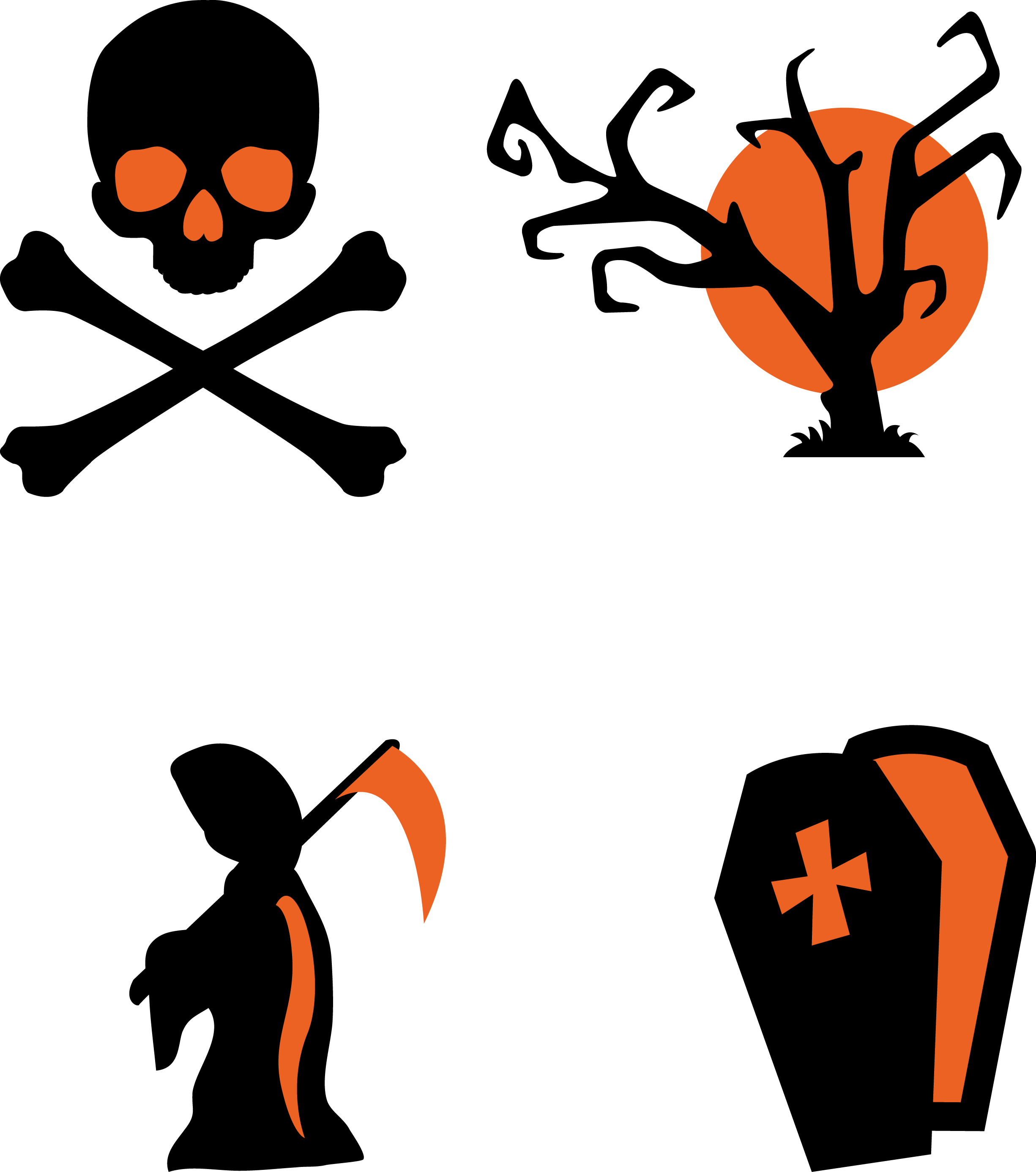 Halloween Elements Transparent PNG Image