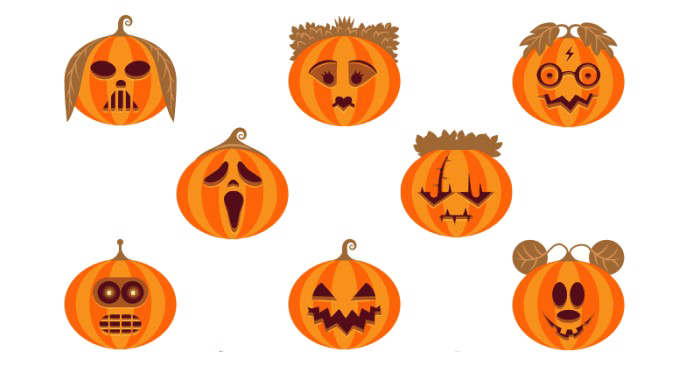 Halloween Elements Transparent PNG Image