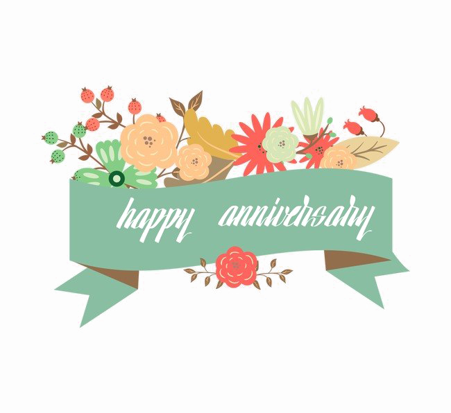 Happy Anniversary Transparent PNG Image
