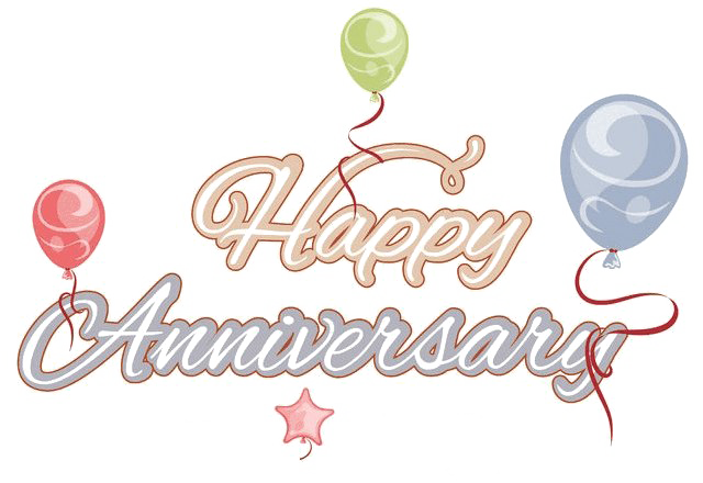 Happy Anniversary Transparent PNG Image