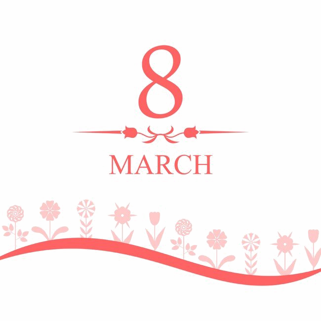 8 March Transparent PNG Image