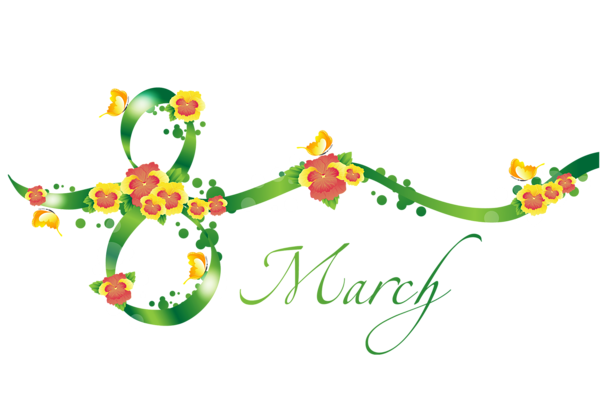 8 March Transparent PNG Image