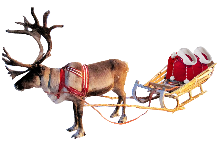 Santa Sleigh Transparent PNG Image