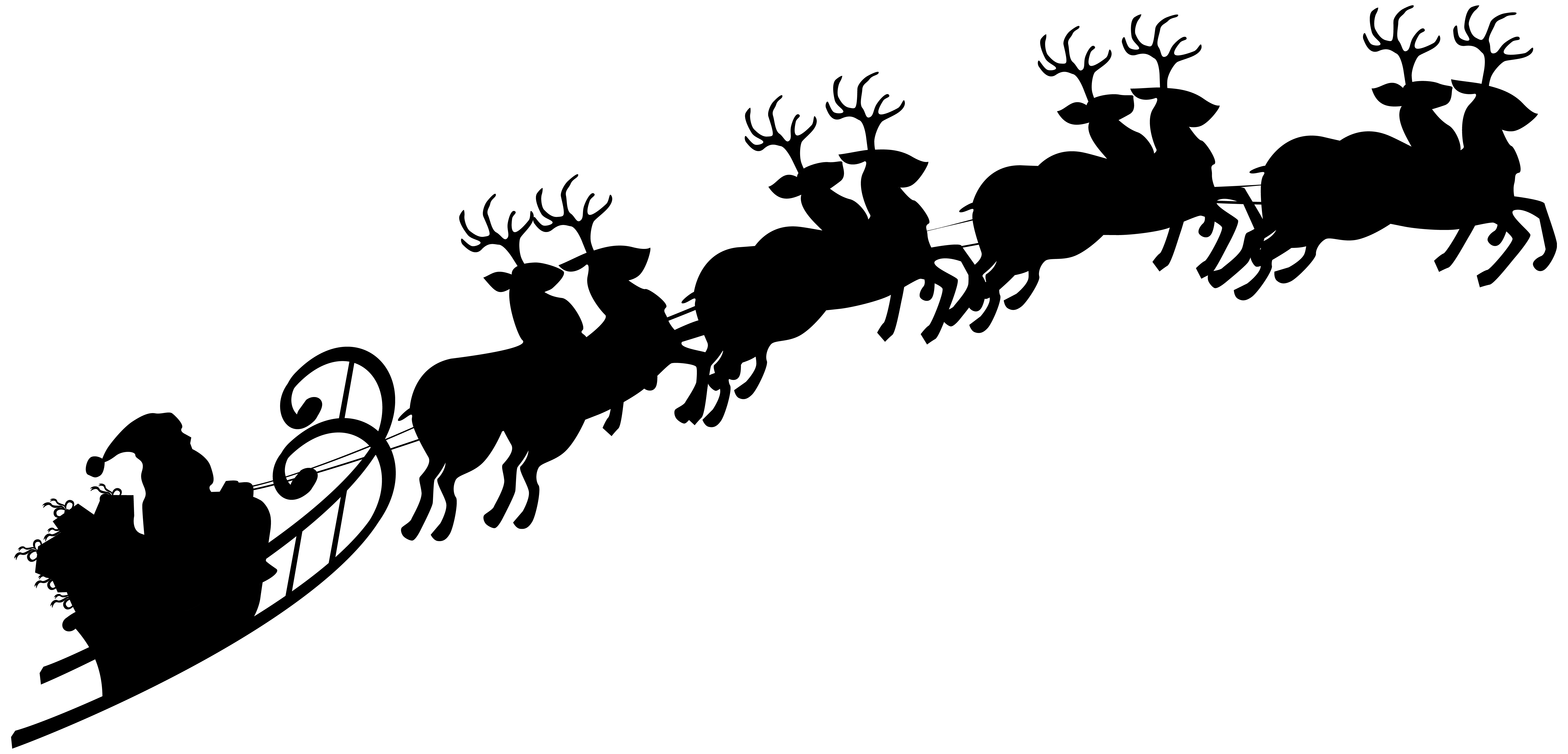 Santa Sleigh Transparent PNG Image