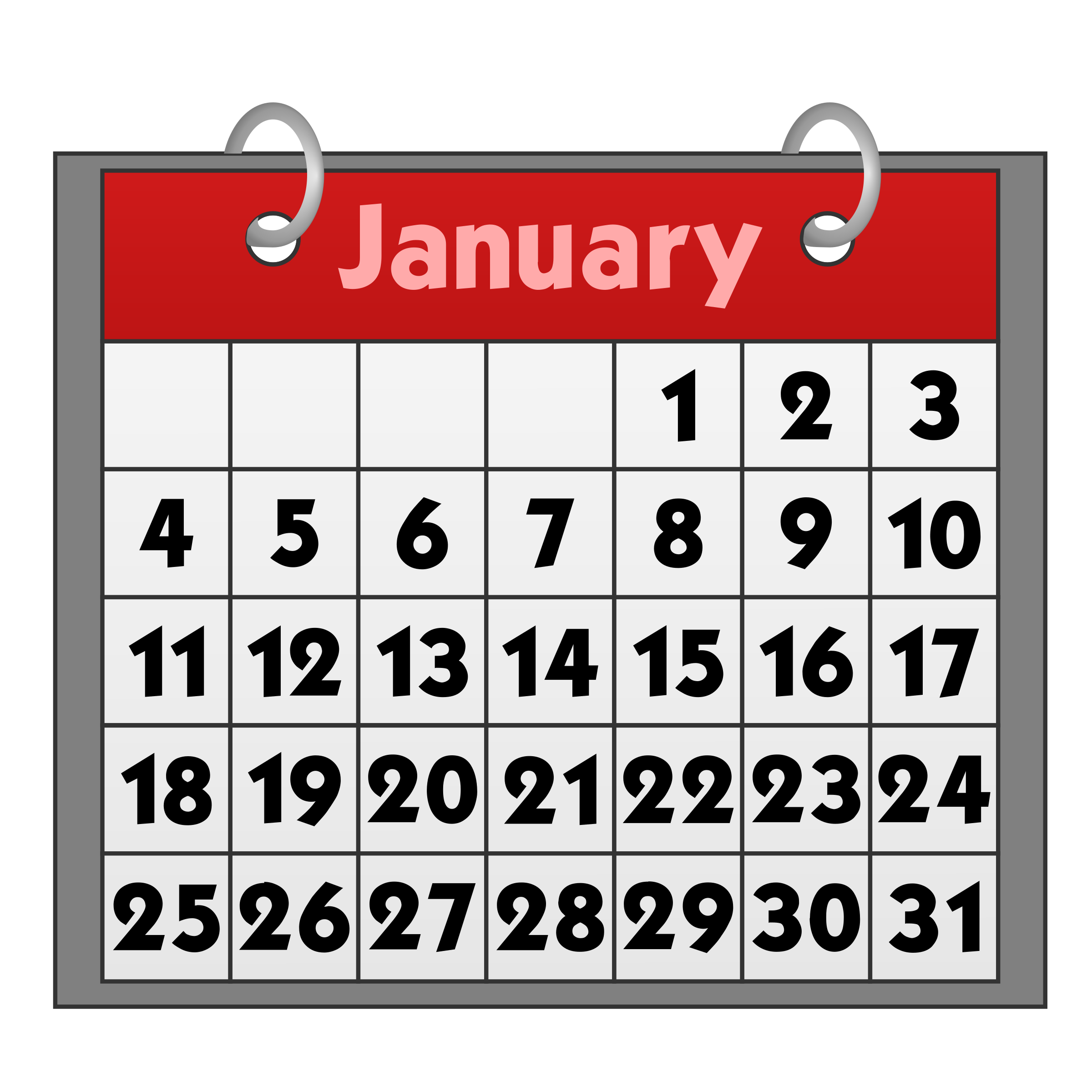 Calendar Transparent PNG Image