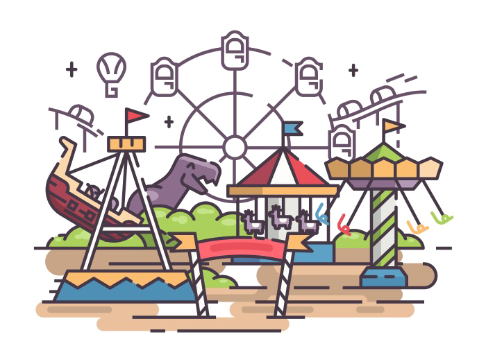 Amusement Park Transparent PNG Image